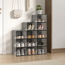 Livingandhome 12 Pack Plastic Shoe Storage Box