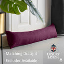 Velvet Chenille Thermal Fleece Lined Single Ring Top Door Curtain