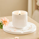 Lifeideas Ceramic Wood Wick Soy Wax Scented Candle