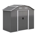 Breeins Large 7.5 x 4 ft Galvanized Steel Acrylic Storage Shed