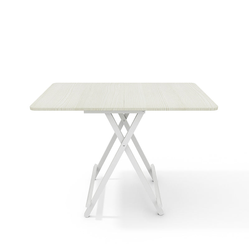 Livingandhome Folding Wooden Dining Table 100x60cm White