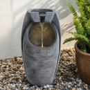 Breeins Outdoor Solar-Powered Water Fountain Rockery Decor