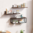 Cottonfy UK 3Pcs Wooden Wall Floating Shelves
