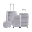 Livingandhome 4PCS Lockable Travel Suitcase Set