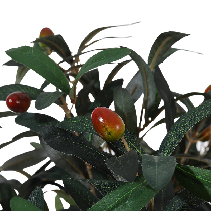 Breeins Artificial Olive Tree Decorative Plant in Planter
