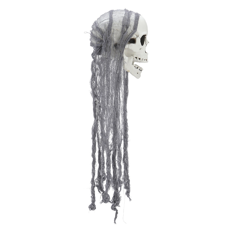 Halloween Hanging Skull with Glowing Eyes