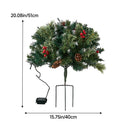 Lifeideas 1 Pack Artificial Pre-Lit Christmas Planter Bushes Decoration