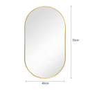 Cottonfy UK Oval Metal Wall Mirror