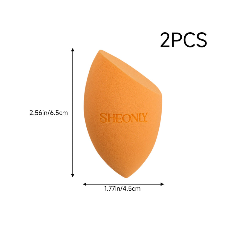 Sheonly 2Pcs Makeup Sponge For Dry & Wet Dual-use
