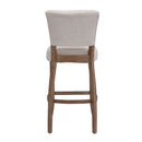 Livingandhome Set of 2 Linen Bar Stool Bar Height for Kitchen Island Cafe