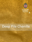 Chenille Blackout Taped Curtains Ochre