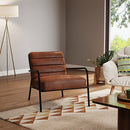 Livingandhome PU Leather Upholstered Accent Chair