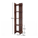 Livingandhome Modern 5-Tier Corner Bookshelf Shelf Unit