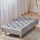 Livingandhome Upholstered Velvet Footstool