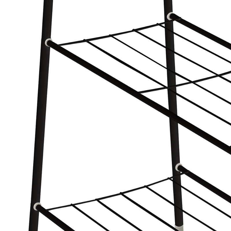 Lifeideas 152CM Freestanding Metal Clothes Rail with Bottom Rack