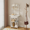 4-Tier Open Shelves Dressing Table With Drawer