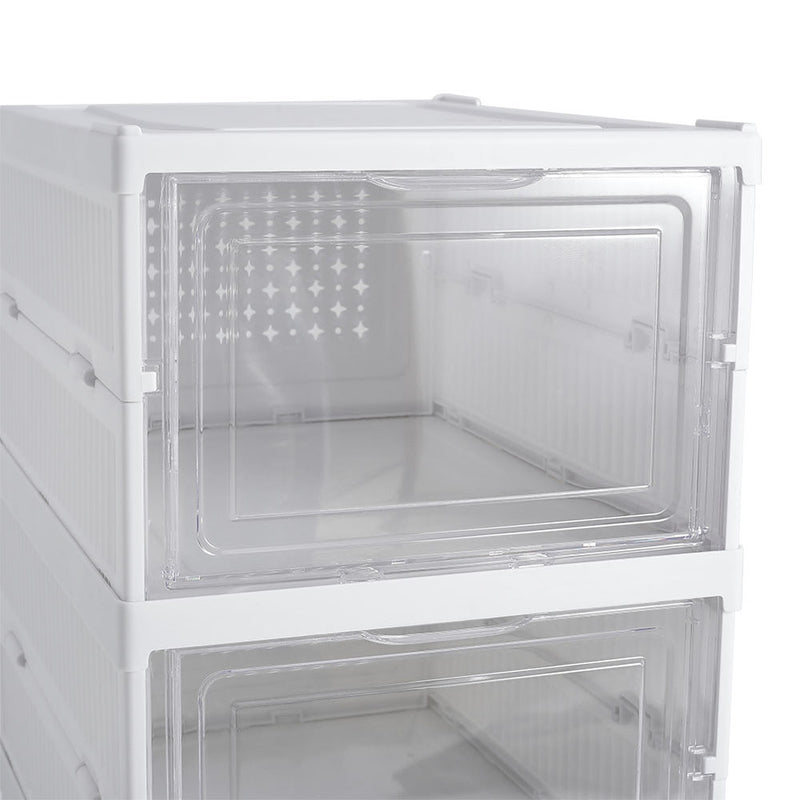 Cottonfy UK 6 Tier Foldable Shoe Storage Box Unit