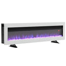 Electric Fireplace With Adjustable Flames, Wall Mounted Or Freestanding