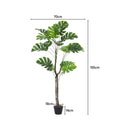 Breeins Artificial Monstera Deliciosa Tree In Pot For Decoration