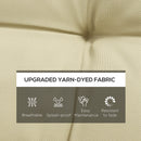 Outsunny 2pc Outdoor Seat Cushion with Backrest, Ties, for Garden