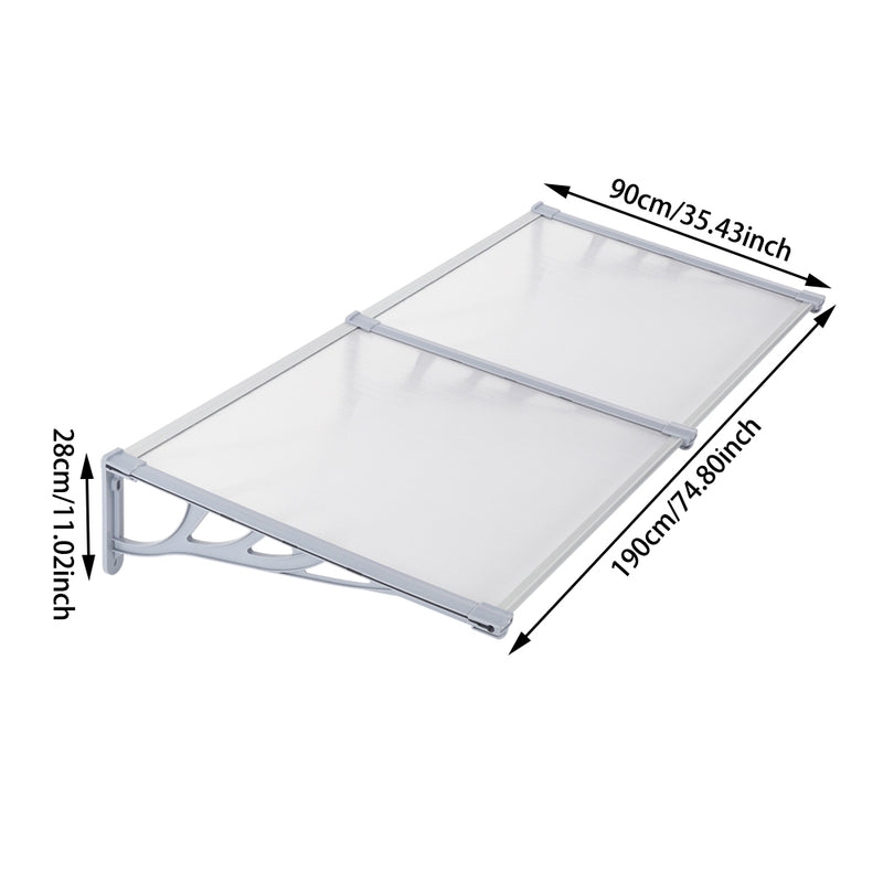 Garden Sanctuary Door Window Awning Canopy Rain Cover