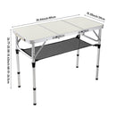 Breeins 60cm/90cm Folding Camping Table with Carrying Handle