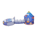 Kidkid 3 in 1 Aerospace Theme Play Tent with Play Tunnel, Ball Pit