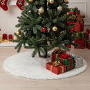 Lifeideas Snow White Plush Tree Skirt for Holiday Decor