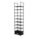 Livingandhome 10-Tier Shoe Rack with a Storage Box