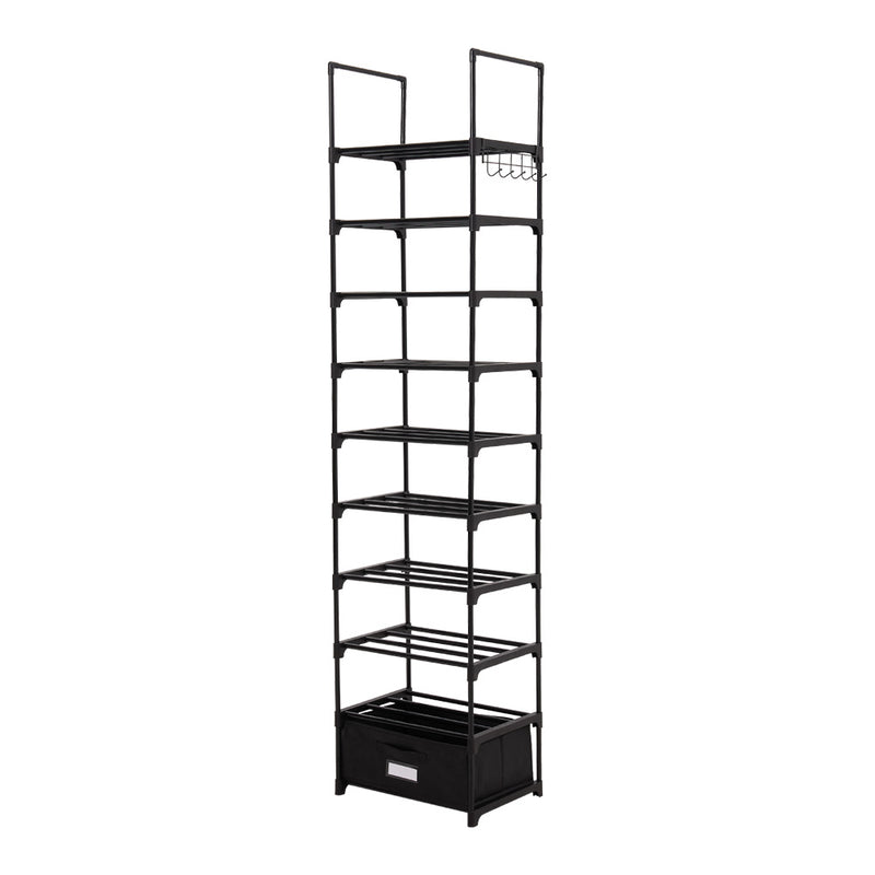 Livingandhome 10-Tier Shoe Rack with a Storage Box