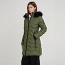 Mid-Length Coat with Detachable Hood