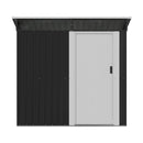 Breeins 4x6FT Metal Pent Roof Garden Tool Shed