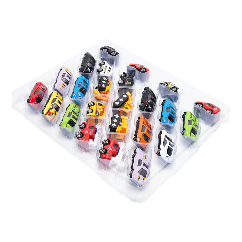 Kidkid Christmas Advent Calendar with 24 Pull-Back Car Toys