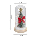 Lifeideas LED Glass Dome Christmas Tree Tabletop Ornament