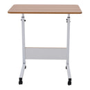 Height Adjustable Mobile Table Overbed Desk with Wheels