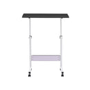 Livingandhome Adjustable Computer Standing Desk with Wheels
