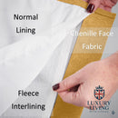 Velvet Chenille Thermal Fleece Lined Single Pencil Pleat Taped Top Door Curtain