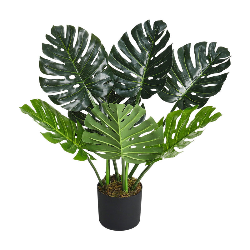 Breeins 65cm Artificial Tropical Monstera Tree Faux Plant in Pot