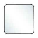 Livingandhome Modern Square Wall Mirror with Aluminum Alloy Frame
