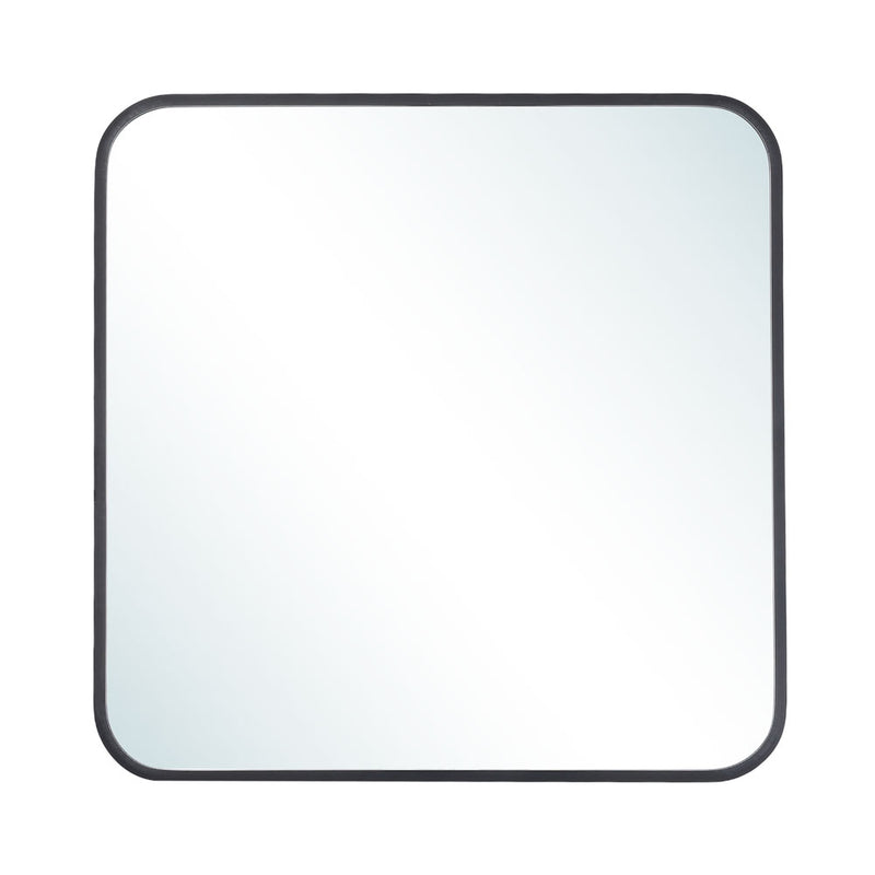 Livingandhome Modern Square Wall Mirror with Aluminum Alloy Frame