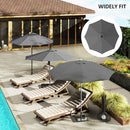 Outsunny UPF 50+ Replacement Parasol Canopy Parasol Cover Replacement