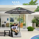 Outsunny UPF 50+ Replacement Parasol Canopy Parasol Cover Replacement