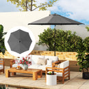 Outsunny UPF 50+ Replacement Parasol Canopy Parasol Cover Replacement