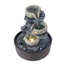 Breeins Tabletop Waterfall Fountain with LED Lighting