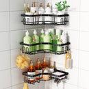 Lifeideas 3-Tier Corner Shower Organiser with Hooks