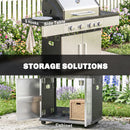 Outsunny 4+1 Burner Gas BBQ Grill, Portable Gas Barbecue Grill