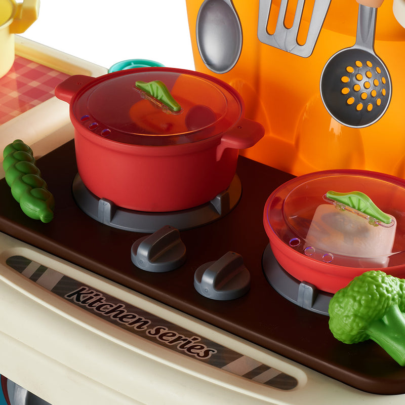 Kidkid Kids Pretend Kitchen Playset with Lights and Sounds