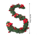 Lifeideas 2.7m Pre-lit Artificial Christmas Garland Decorations