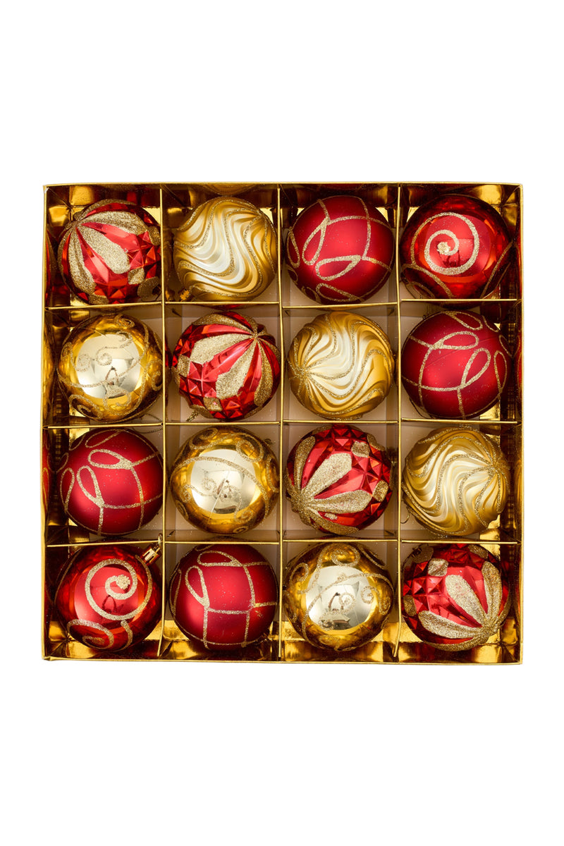 Lifeideas 16-Piece Christmas Ornaments Set For Tree Decorations