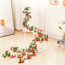 Lifeideas 4 Pack Artificial Flower Fake Silk Peony Hanging Vine Garland